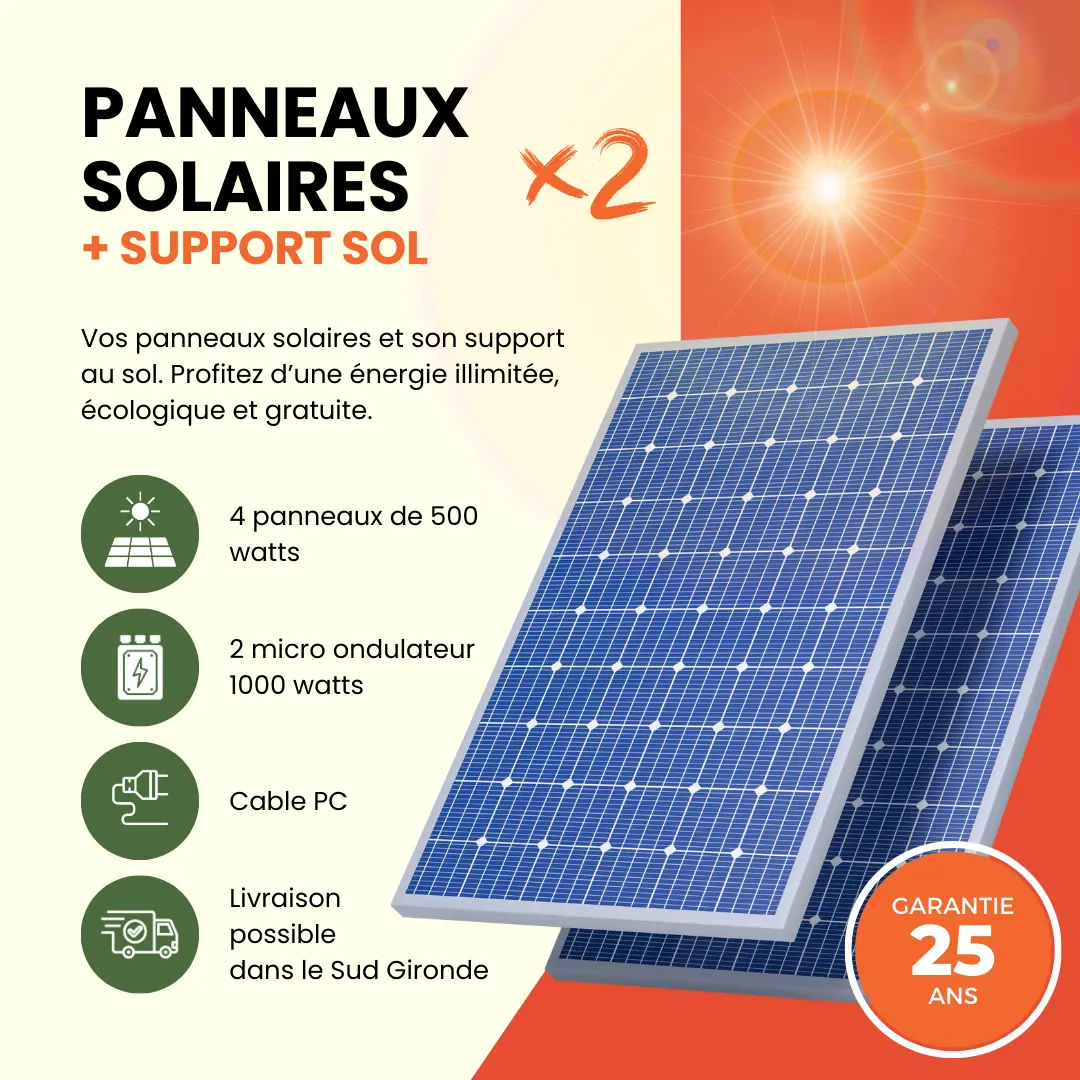 découvrez notre kit solaire au sol, idéal pour produire votre propre électricité verte. facile à installer, ce kit efficient maximise votre autoconsommation tout en réduisant votre empreinte carbone. transformez votre espace extérieur en une source d'énergie renouvelable dès aujourd'hui.