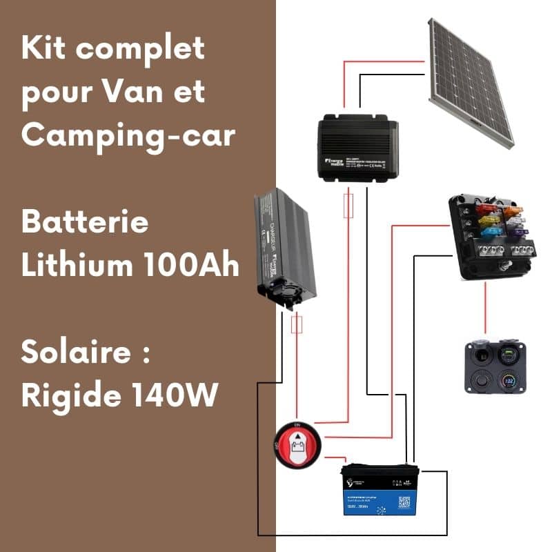 batterie-solaire-camping-car batterie panneau solaire camping car