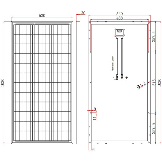 dimensions-panneau-solaire-1 dimensions panneau solaire photovoltaique