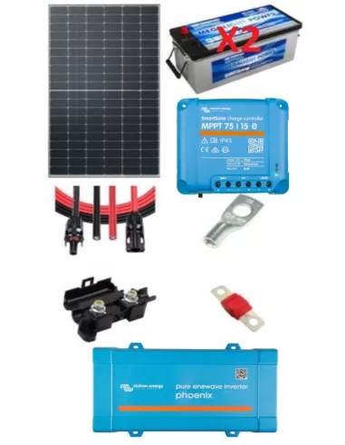 kit-solaire-500w kit panneau solaire 500w 220v