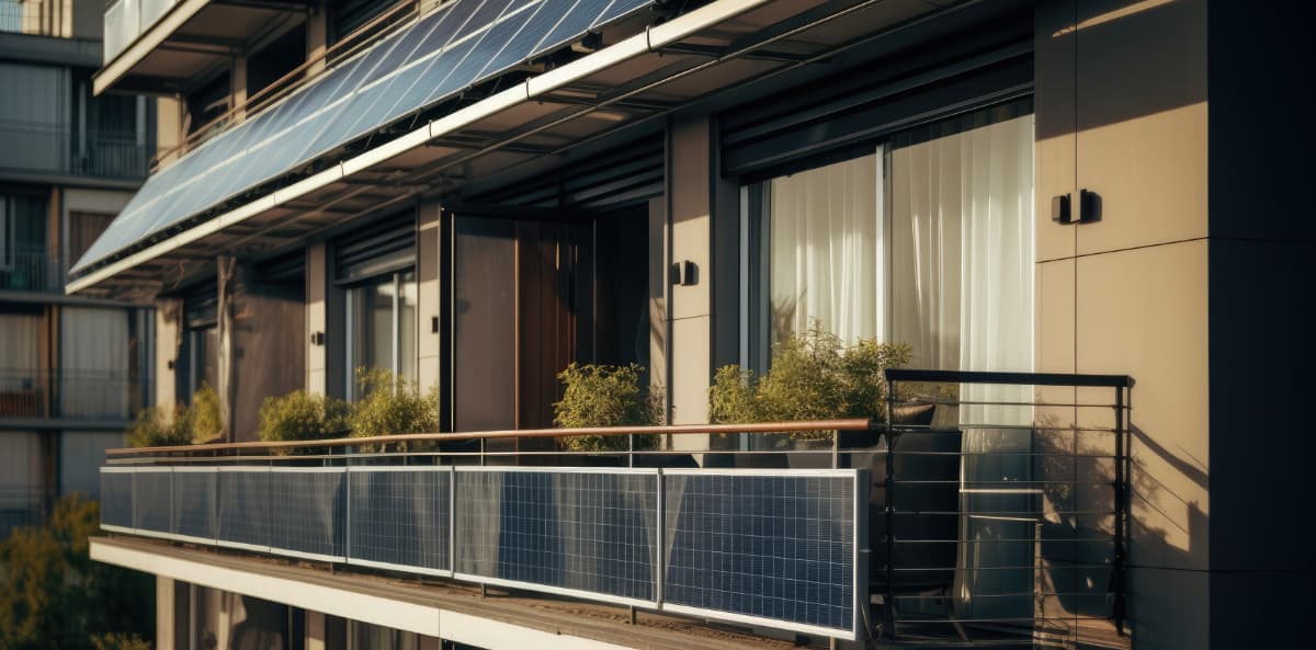 panneau-balcon panneau solaire pour balcon