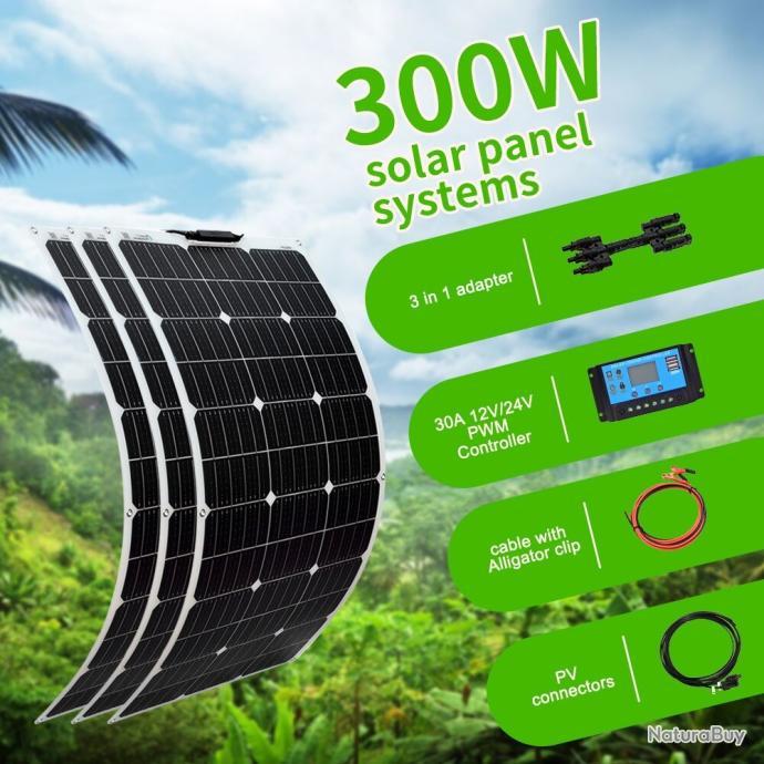 panneau-solaire-12v-300w-2 panneau solaire 12v 300w