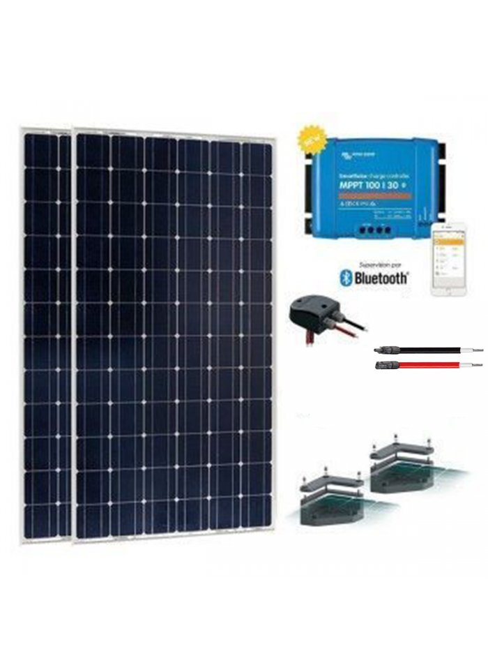 panneau-solaire-12v-camping-3 kit panneau solaire souple 12v camping car