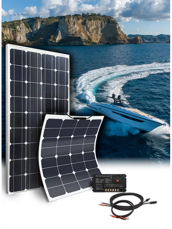 panneau-solaire-12v-camping-4 kit panneau solaire souple 12v camping car
