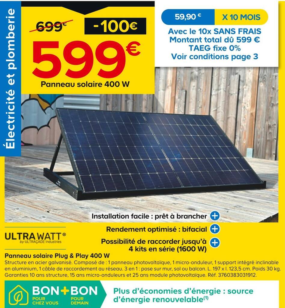 panneau-solaire-castorama castorama panneau solaire photovoltaique