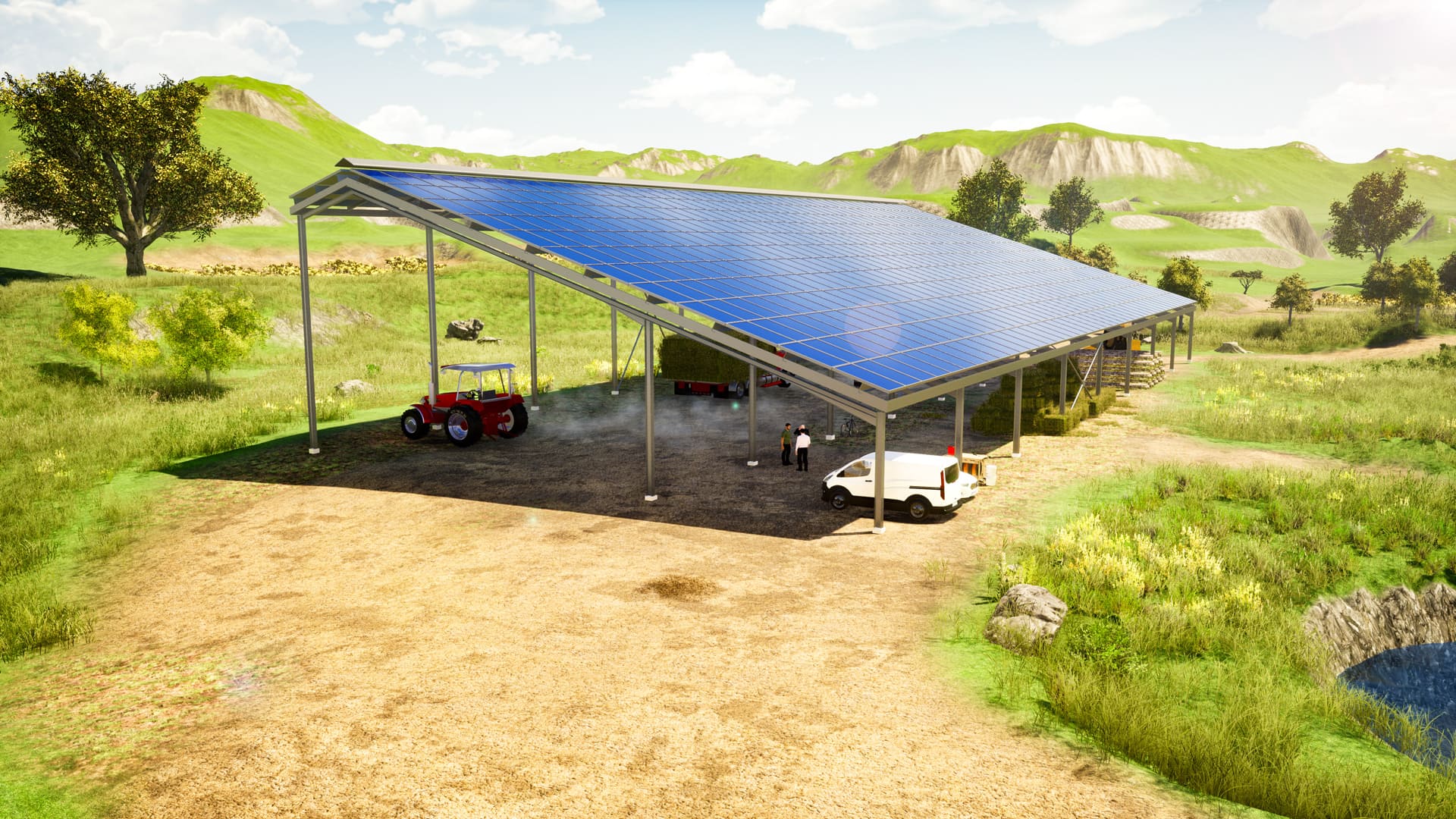 panneau-solaire-hangar-2 panneau solaire sur hangar existant