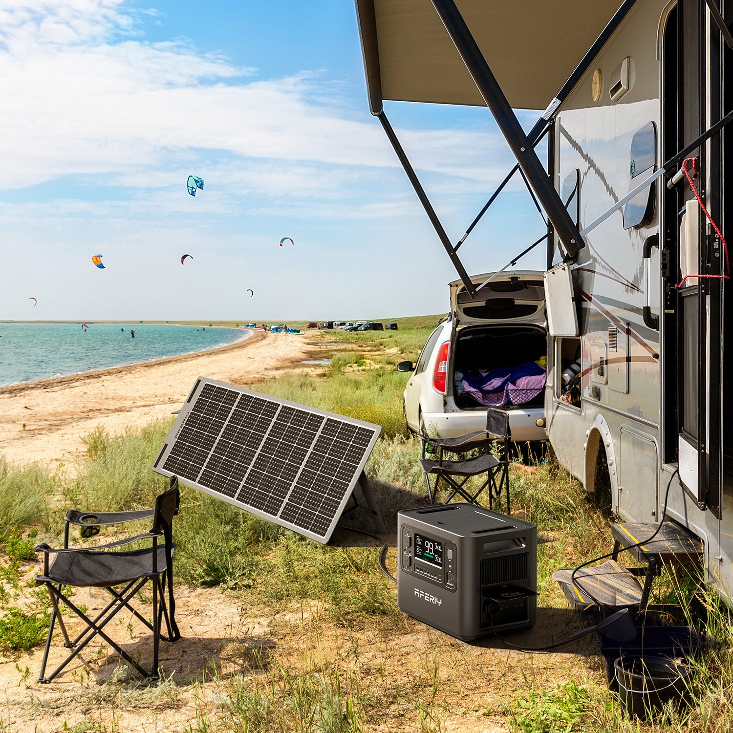 découvrez notre panneau solaire 200w pliable, une solution pratique et efficace pour capter l'énergie solaire où que vous soyez. léger et facilement transportable, il est idéal pour le camping, les randonnées ou pour alimenter vos appareils électroniques en pleine nature. profitez d'une énergie renouvelable et respectueuse de l'environnement avec ce panneau flexible et performant.