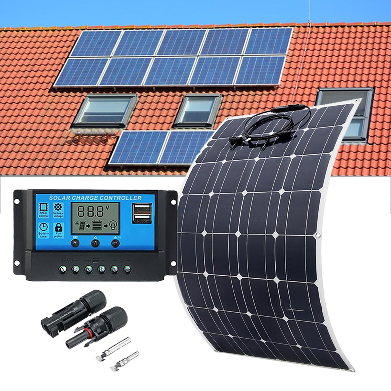 panneaux-solaires-incurves Les avantages des panneaux solaires photovoltaïques incurvés
