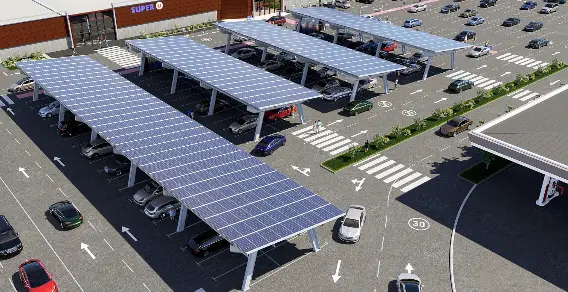 découvrez les avantages de l'ombrière photovoltaïque, une solution innovante qui combine protection et production d'énergie solaire. transformez vos espaces extérieurs en sources d'énergie renouvelable tout en offrant un abri pour vos véhicules. optez pour une énergie durable et contribuez à la transition énergétique dès maintenant !