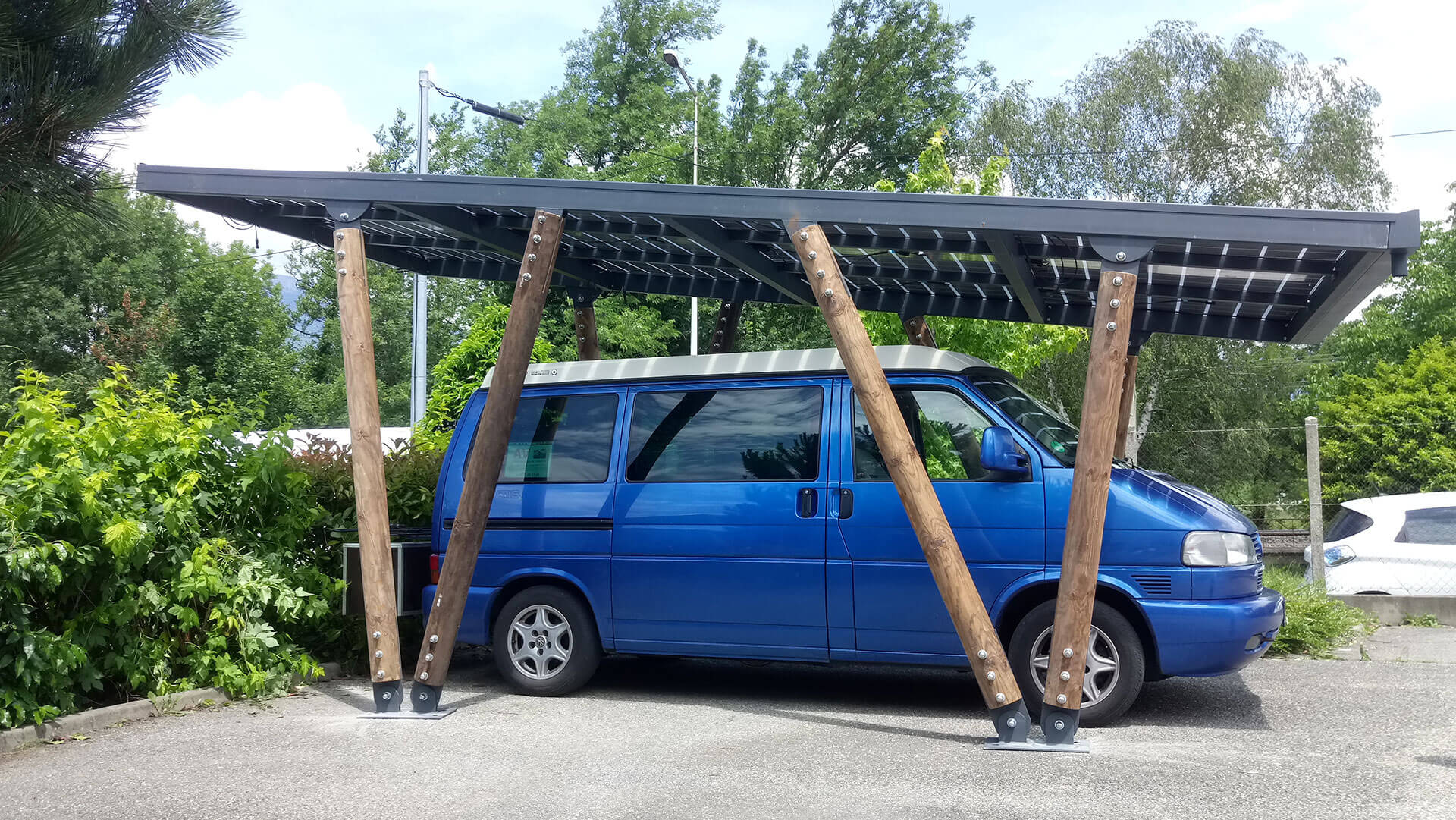 abri-auto-solaire abri auto panneau solaire