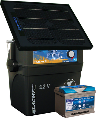 cloture-solaire-12v electrificateur cloture batterie 12v panneau solaire