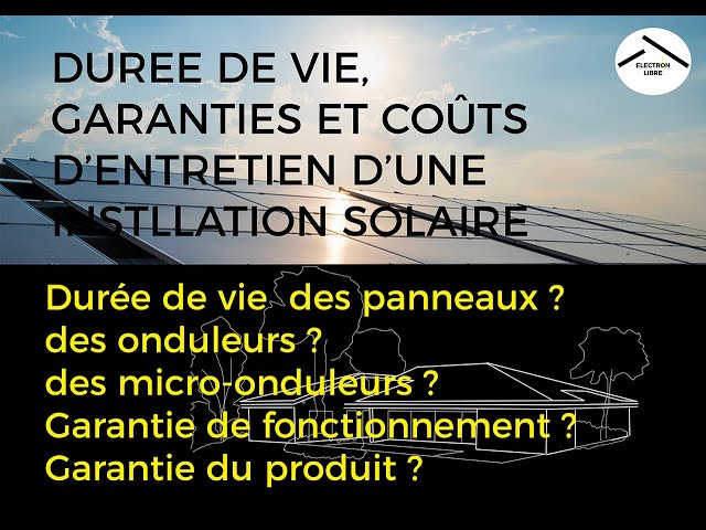 découvrez tout ce que vous devez savoir sur la durée de vie des panneaux photovoltaïques. apprenez comment optimiser leur longévité, les facteurs influençant leur performance et pourquoi investir dans des panneaux solaires est une décision durable et économique. faites le choix d'une énergie propre pour un avenir responsable.