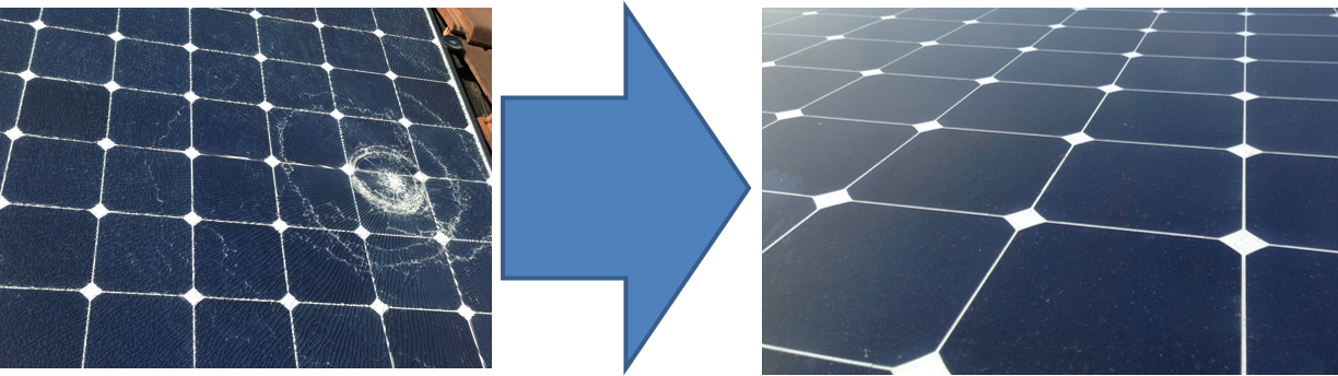 grele-panneaux-solaires panneau solaire grêle