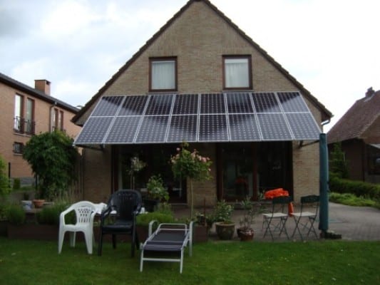 panneau-pignon panneau solaire sur pignon