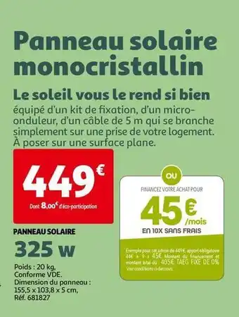 panneau-solaire-auchan auchan panneau solaire