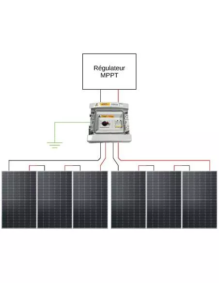 panneau-solaire-parallele branchement en parallèle panneau solaire