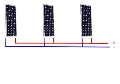 panneaux-solaires-paralleles-1 branchement panneau solaire en parallele