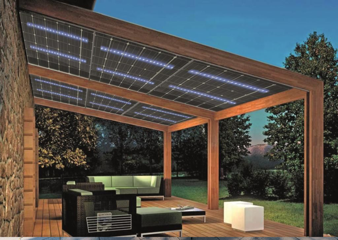 panneaux-solaires-pergola-1 panneaux solaires hybrides pergola