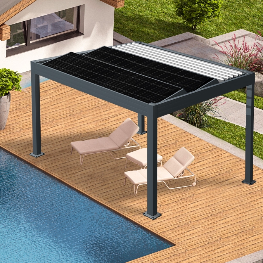 découvrez la pergola solaire, une solution innovante alliant design et fonctionnalité pour embellir votre espace extérieur. profitez de l'ombre tout en captant l'énergie solaire pour un confort optimal. idéale pour les terrasses et jardins, elle est parfaite pour vos soirées d'été.