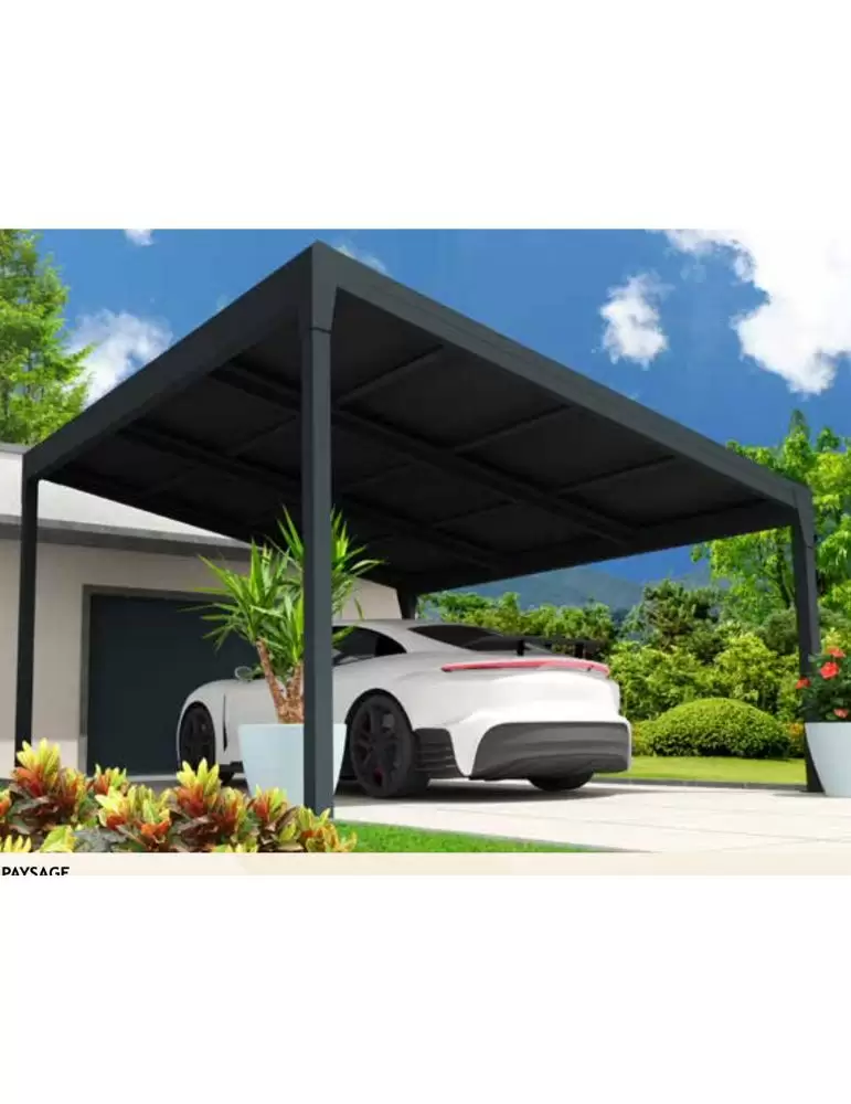pergola-solaire Transformez votre extérieur avec une pergola équipée de panneaux solaires photovoltaïques