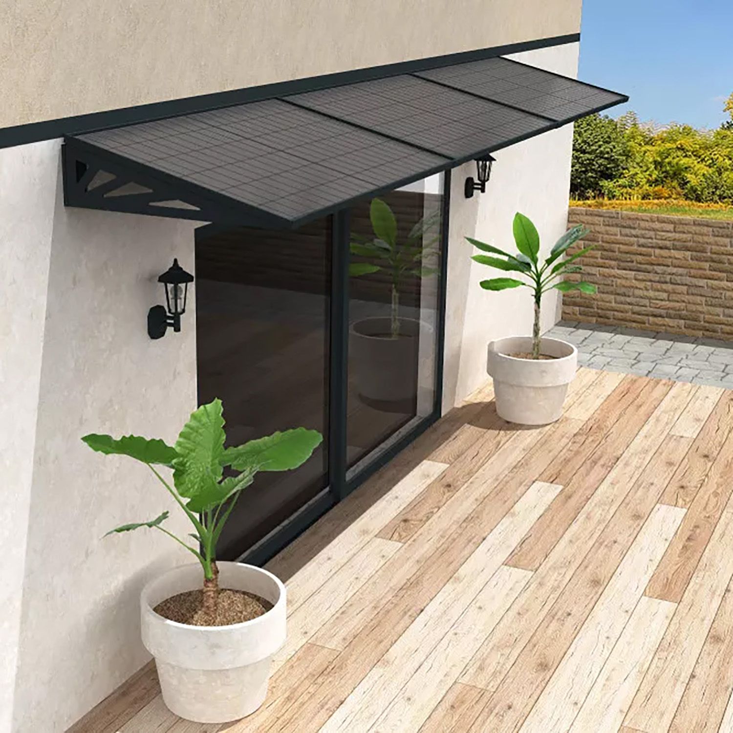 solaires-terrasse-3 panneaux solaires sur terrasse