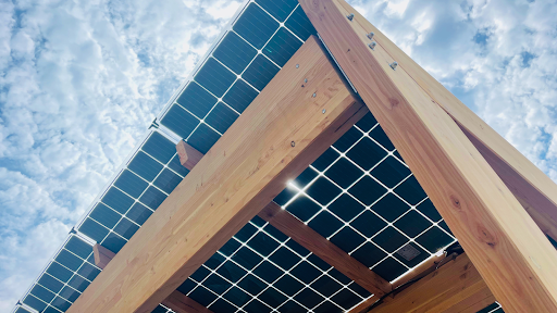 structure-solaire-bois structure bois panneau solaire