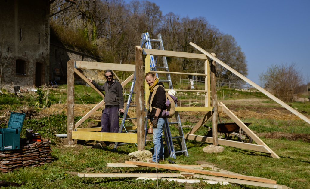 support-solaire-bois-6 support bois panneau solaire au sol