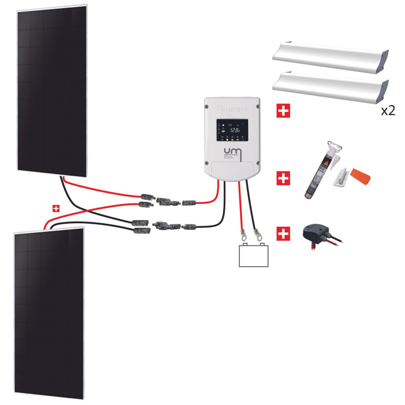 découvrez notre kit solaire spécialement conçu pour les camping-cars. profitez de l'autonomie énergétique lors de vos aventures en plein air grâce à une installation simple et efficace. alimentez vos appareils, rechargez vos batteries et voyagez en toute liberté avec notre solution solaire adaptée à vos besoins.
