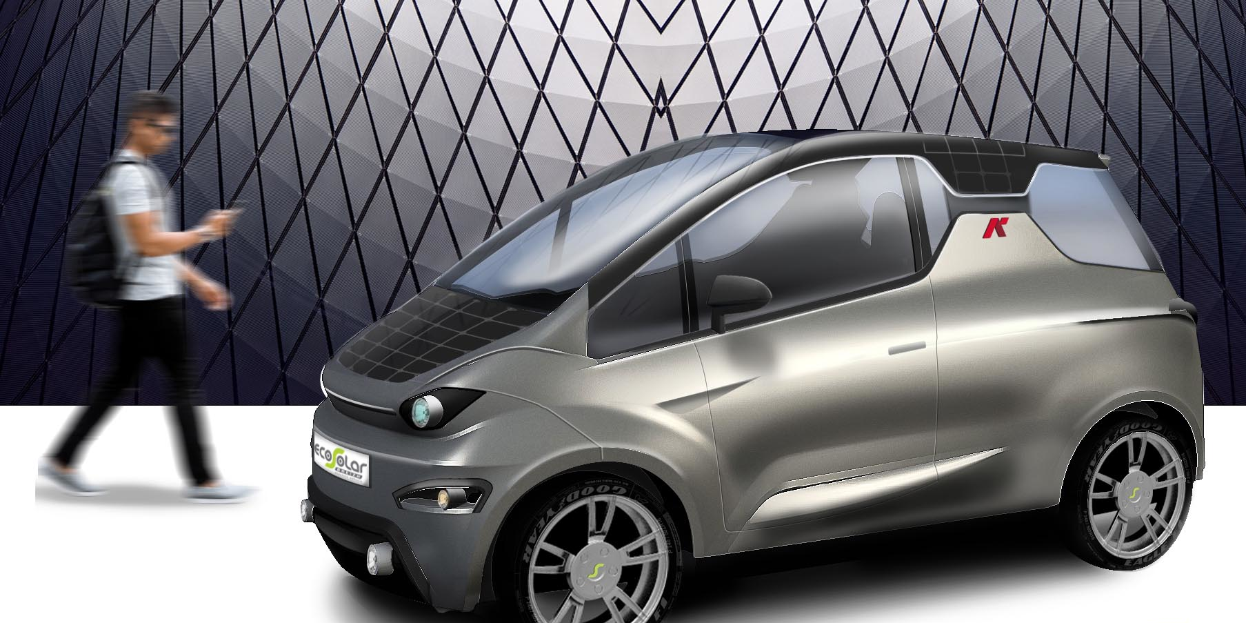 voiture-solaire voiture toit panneau solaire